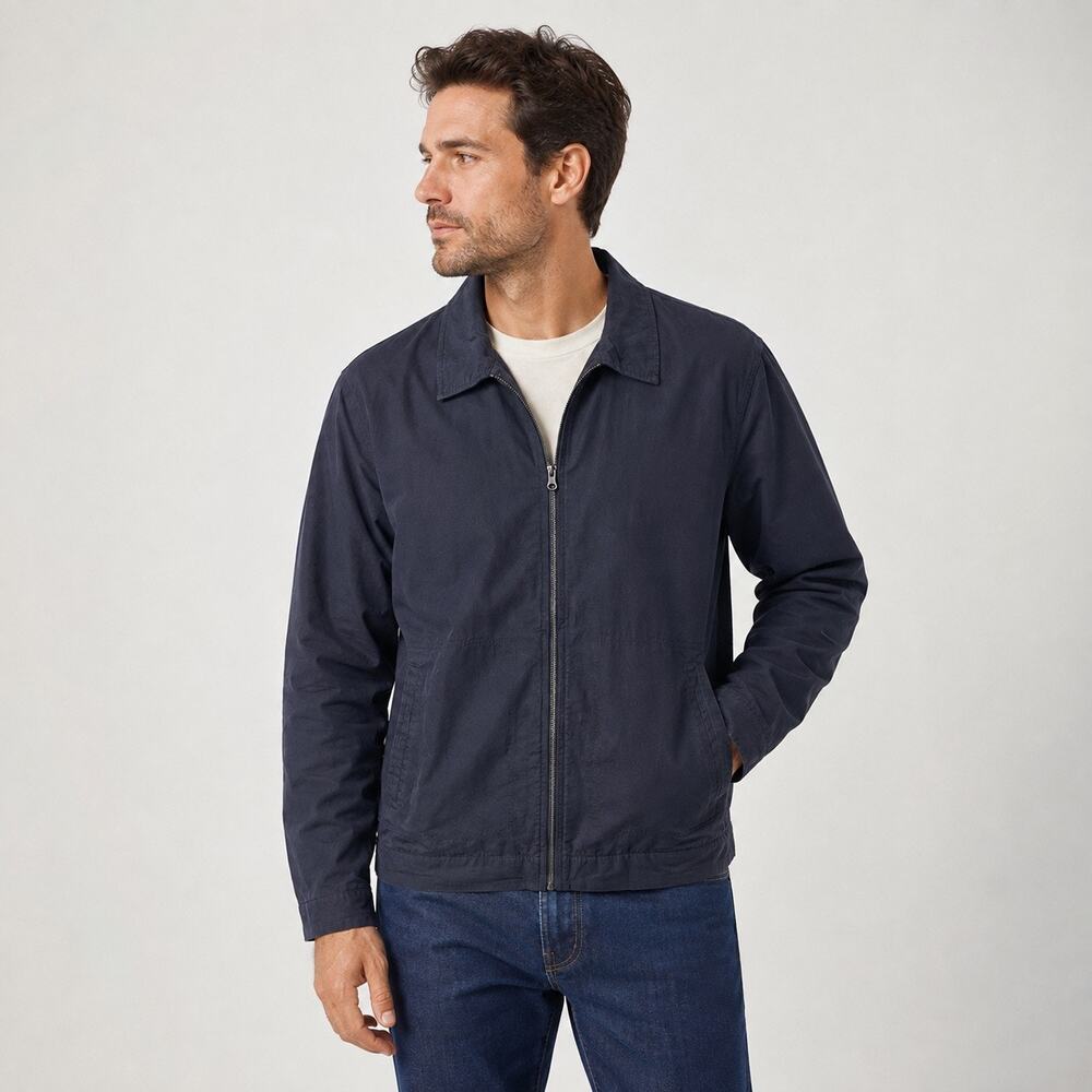 Mutual Weave Mens XL Gray Cotton Full Zip Workwear Chore Jacket Utility Coat
